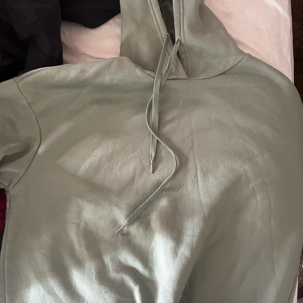 Green graphic hoodie